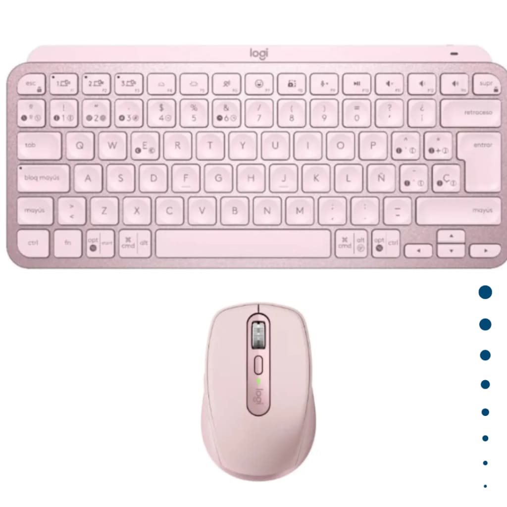 Combo Logitech MX Keys Mini + MX Anywhere 3S | Teclado Inalámbrico Bluetooth Iluminado + Mouse de Alta Precision