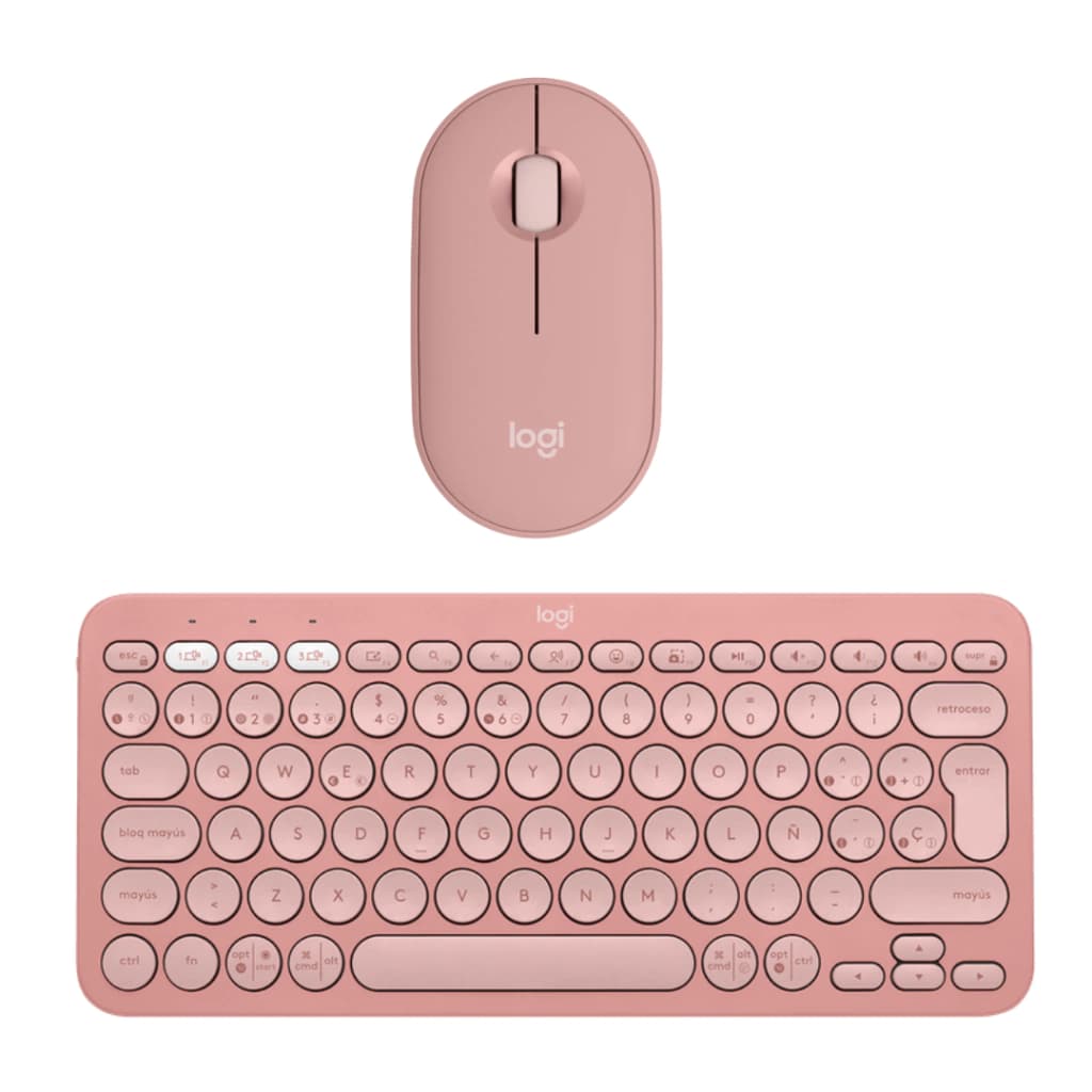 Logitech Pebble 2 Combo -- Teclado y Mouse Inalámbricos, Compactos y Silenciosos (Español)